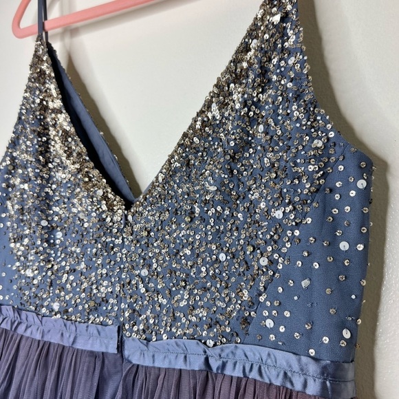 ANTHROPOLOGIE BHLDN Avery Maxi Dress in Hydrangea Size 16 - Picture 8 of 13